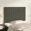 Image de vidaXL Tête de lit Gris foncé 80x5x118/128 cm Velours