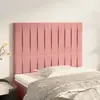 Image de vidaXL Tête de lit Rose 90x5x118/128 cm Velours
