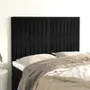 Image de vidaXL Tête de lit Noir 144x5x118/128 cm Velours