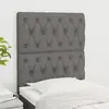 Image de vidaXL Tête de lit Gris foncé 80x7x118/128 cm Tissu