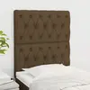 Image de vidaXL Tête de lit marron foncé 80x7x118/128 cm Tissu