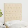 Image de vidaXL Tête de lit Crème 80x7x118/128 cm Tissu