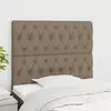 Image de vidaXL Tête de lit Taupe 90x7x118/128 cm Tissu