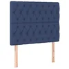 Image de vidaXL Tête de lit Bleu 90x7x118/128 cm Tissu