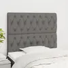 Image de vidaXL Tête de lit Gris foncé 100x7x118/128 cm Tissu