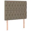 Image de vidaXL Tête de lit Taupe 100x7x118/128 cm Tissu