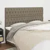 Image de vidaXL Tête de lit Taupe 180x7x118/128 cm Tissu