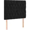 Image de vidaXL Tête de lit Noir 90x7x118/128 cm Velours