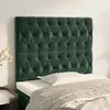 Image de vidaXL Tête de lit Vert foncé 90x7x118/128 cm Velours