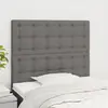 Image de vidaXL Tête de lit Gris foncé 80x5x118/128 cm Tissu