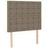 Image de vidaXL Tête de lit Taupe 80x5x118/128 cm Tissu