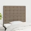 Image de vidaXL Tête de lit Taupe 80x5x118/128 cm Tissu