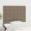 Image de vidaXL Tête de lit Taupe 90x5x118/128 cm Tissu