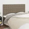 Image de vidaXL Tête de lit Taupe 160x5x118/128 cm Tissu