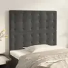 Image de vidaXL Tête de lit Gris foncé 90x5x118/128 cm Velours