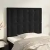 Image de vidaXL Tête de lit Noir 90x5x118/128 cm Velours