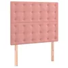Image de vidaXL Tête de lit Rose 100x5x118/128 cm Velours