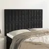 Image de vidaXL Tête de lit Noir 144x5x118/128 cm Velours
