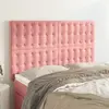 Image de vidaXL Tête de lit Rose 144x5x118/128 cm Velours