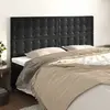Image de vidaXL Tête de lit Noir 180x5x118/128 cm Velours