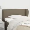 Image de vidaXL Tête de lit avec oreilles Taupe 83x23x78/88 cm Tissu