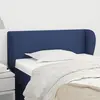 Image de vidaXL Tête de lit avec oreilles Bleu 83x23x78/88 cm Tissu
