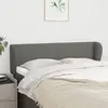 Image de vidaXL Tête de lit avec oreilles Gris foncé 147x23x78/88 cm Tissu
