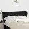 Image de vidaXL Tête de lit avec oreilles Noir 147x23x78/88 cm Tissu