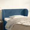 Image de vidaXL Tête de lit avec oreilles Bleu foncé 93x23x78/88 cm Velours