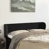 Image de vidaXL Tête de lit avec oreilles Noir 147x23x78/88 cm Velours