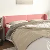 Image de vidaXL Tête de lit avec oreilles Rose 163x23x78/88 cm Velours