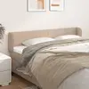 Image de vidaXL Tête de lit avec oreilles Cappuccino 183x23x78/88 cm Similicuir