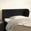 Image de vidaXL Tête de lit avec oreilles Noir 93x23x78/88 cm Velours