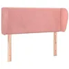 Image de vidaXL Hoofdbord met randen 103x23x78/88 cm fluweel roze