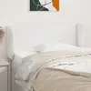 Image de vidaXL Tête de lit avec oreilles Blanc 103x23x78/88 cm Similicuir