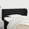 Image de vidaXL Tête de lit avec oreilles Noir 103x23x78/88 cm Tissu