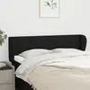 Image de vidaXL Tête de lit avec oreilles Noir 147x23x78/88 cm Tissu