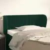 Image de vidaXL Tête de lit avec oreilles Vert foncé 83x23x78/88 cm Velours
