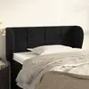 Image de vidaXL Tête de lit avec oreilles Noir 93x23x78/88 cm Velours