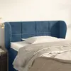 Image de vidaXL Tête de lit avec oreilles Bleu foncé 103x23x78/88 cm Velours