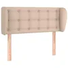 Image de vidaXL Tête de lit avec oreilles Cappuccino 93x23x78/88 cm Similicuir