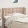 Image de vidaXL Tête de lit avec oreilles Cappuccino 93x23x78/88 cm Similicuir