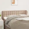 Image de vidaXL Tête de lit avec oreilles Cappuccino 147x23x78/88 cm Similicuir