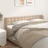 Image de vidaXL Tête de lit avec oreilles Cappuccino 203x23x78/88 cm Similicuir