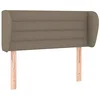 Image de vidaXL Tête de lit avec oreilles Taupe 83x23x78/88 cm Tissu