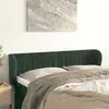 Image de vidaXL Tête de lit avec oreilles Vert foncé 147x23x78/88 cm Velours