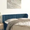 Image de vidaXL Tête de lit avec oreilles Bleu foncé 147x23x78/88 cm Velours