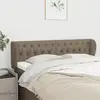 Image de vidaXL Tête de lit avec oreilles Taupe 163x23x78/88 cm Tissu