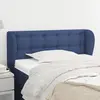 Image de vidaXL Tête de lit avec oreilles Bleu 83x23x78/88 cm Tissu