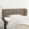 Image de vidaXL Tête de lit avec oreilles Taupe 103x23x78/88 cm Tissu